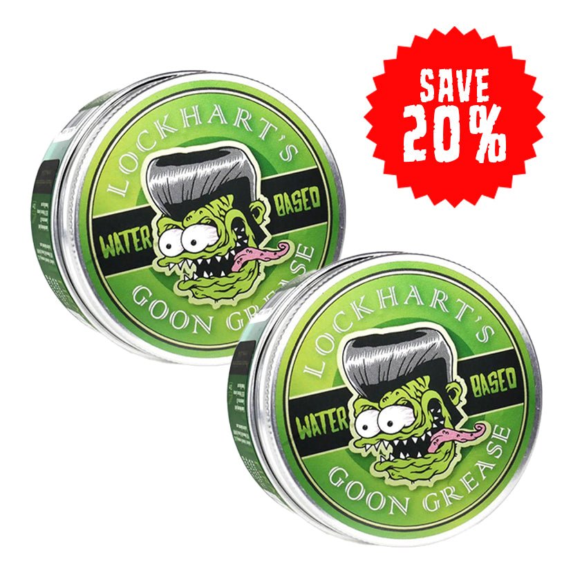 2 Pack Bundle Water Based Goon Grease Pomade - 20% off - Lockhart's Authentic Grooming Company, LLC