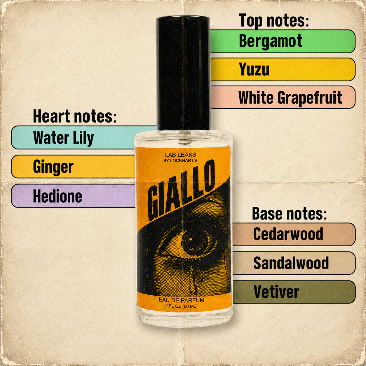 GIALLO EDP Cologne - 2 ounce
