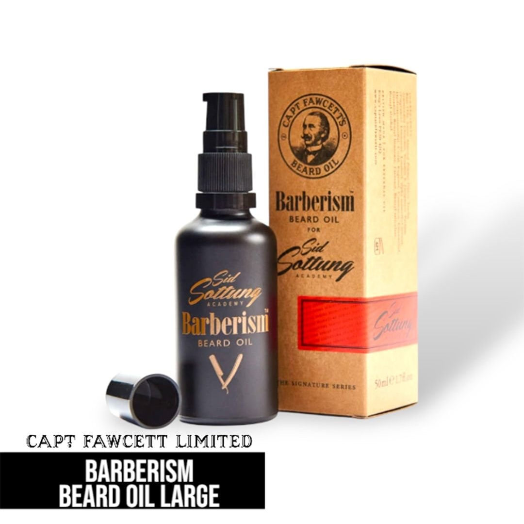 Captain Fawcett Barberism Beard Oil Large - Lockhart's Authentic Grooming Company, LLC