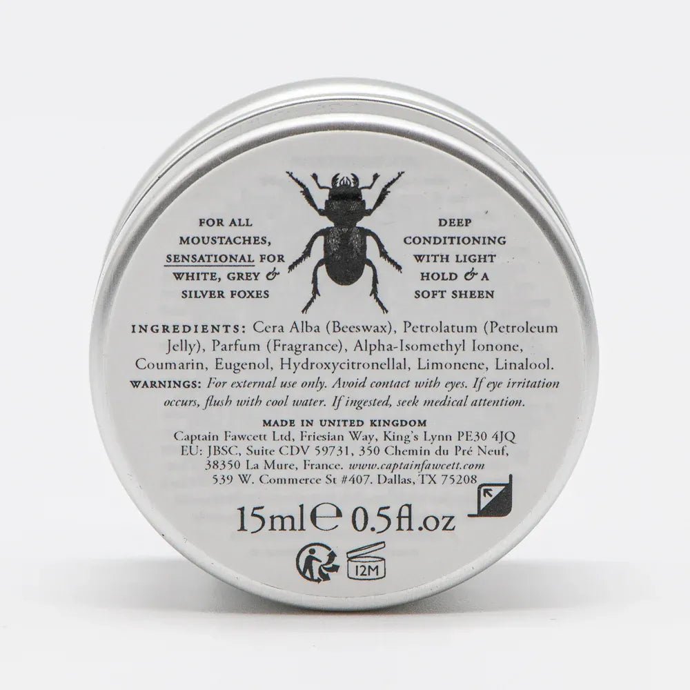 Captain Fawcett Bianco Classico Moustache Wax - Lockhart's Authentic Grooming Company, LLC