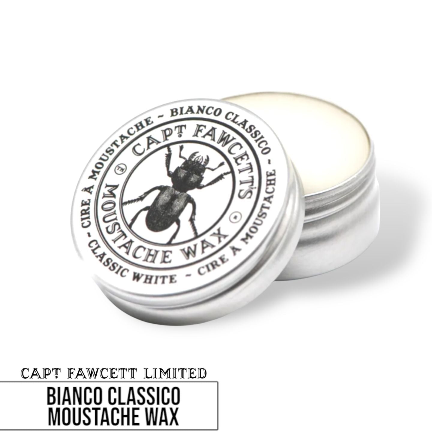Captain Fawcett Bianco Classico Moustache Wax - Lockhart's Authentic Grooming Company, LLC