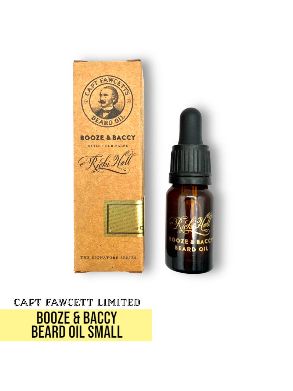 Captain Fawcett Booze & Baccy Beard Oil Small - Lockhart's Authentic Grooming Company, LLC