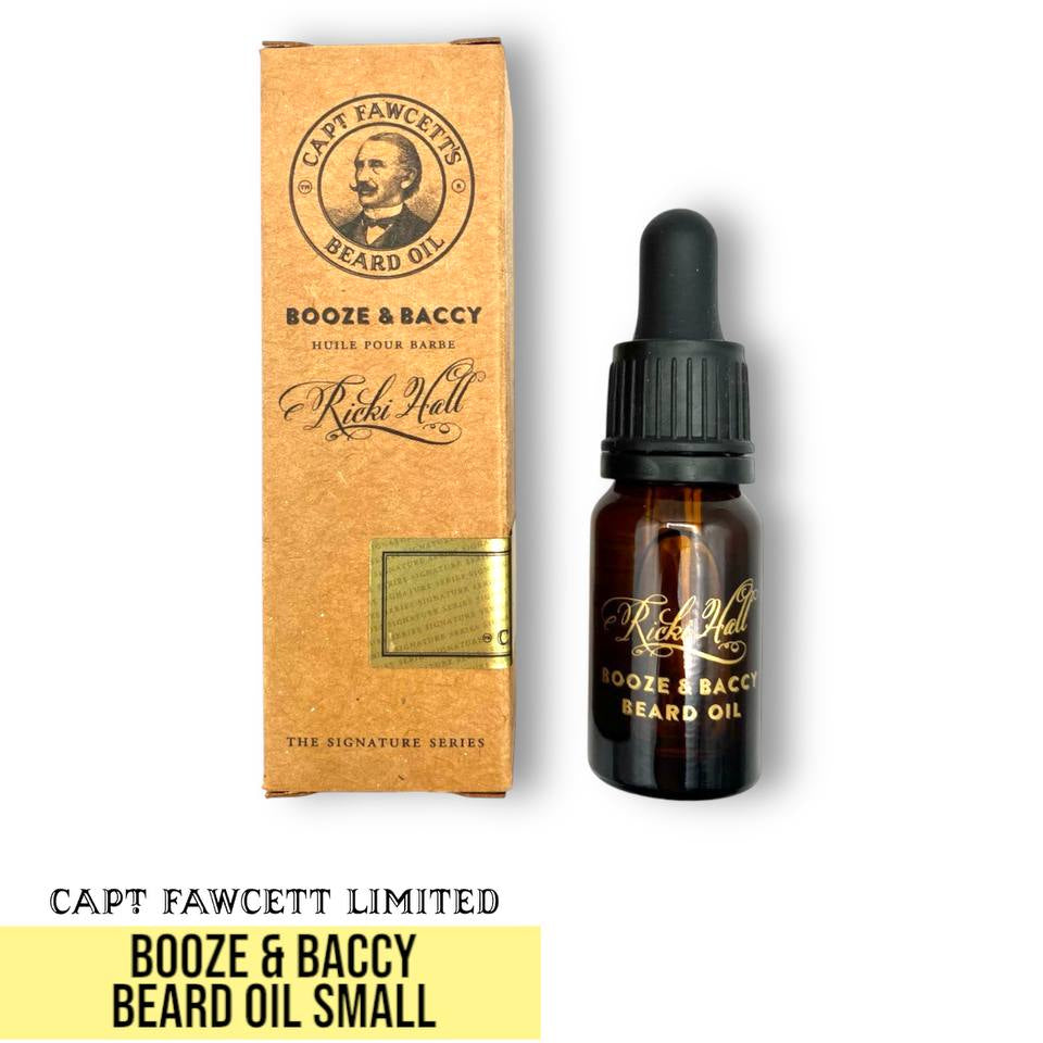 Captain Fawcett Booze & Baccy Beard Oil Small - Lockhart's Authentic Grooming Company, LLC