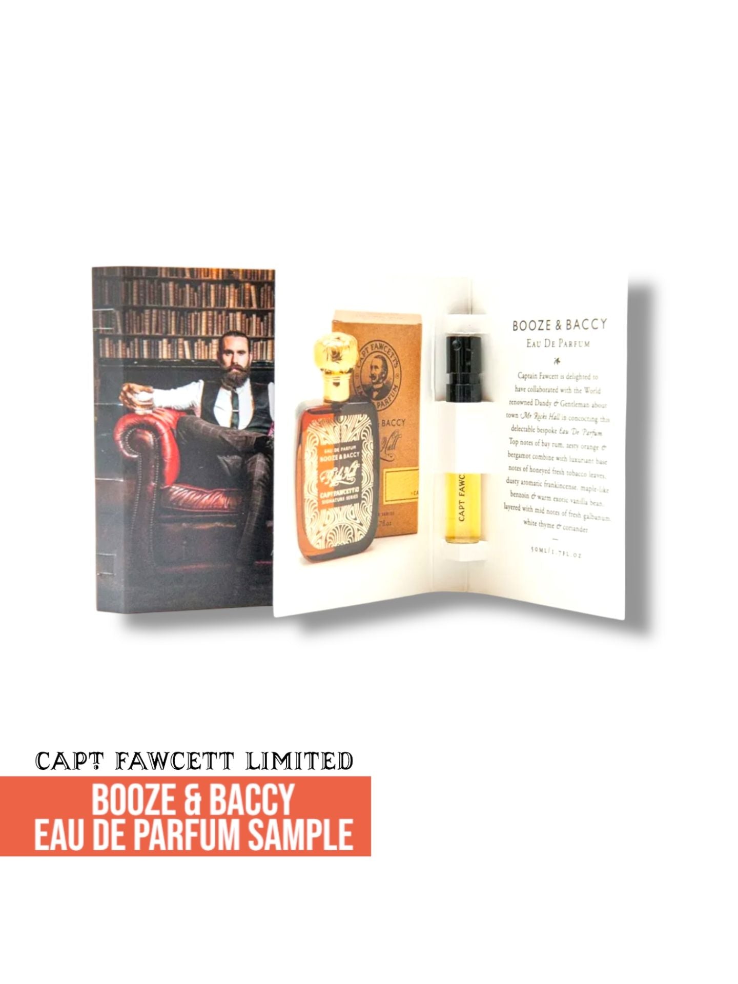 Captain Fawcett Booze & Baccy Eau de Parfum Sample - Lockhart's Authentic Grooming Company, LLC