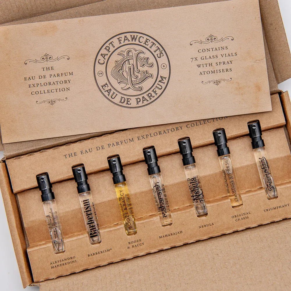 Captain Fawcett Eau de Parfum Sample Collection - Lockhart's Authentic Grooming Company, LLC