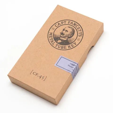 Captain Fawcett Metal Tube Key - Lockhart's Authentic Grooming Company, LLC