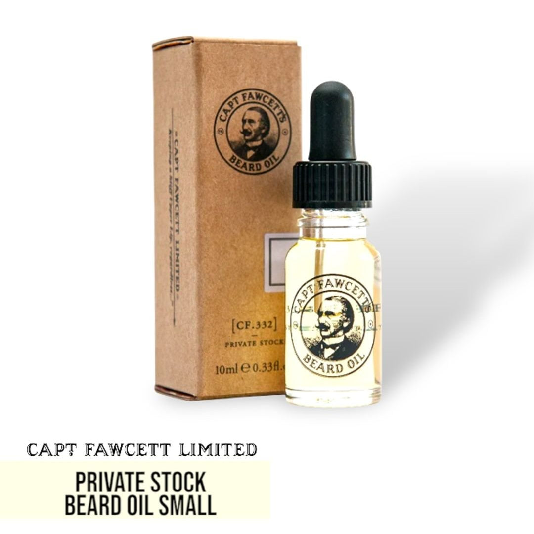 Captain Fawcett Private Stock Beard Oil Small - Lockhart's Authentic Grooming Company, LLC