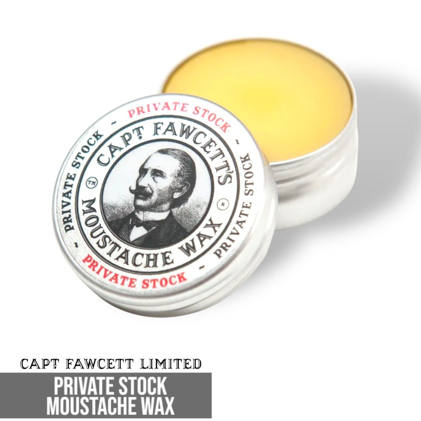 Captain Fawcett Private Stock Moustache Wax - Lockhart's Authentic Grooming Company, LLC