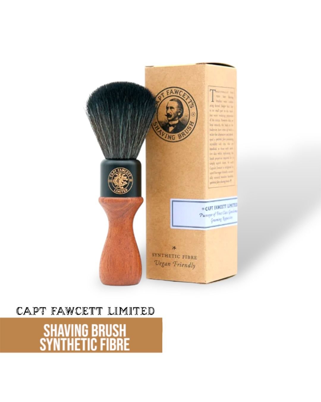 Captain Fawcett Shaving Brush Synthetic Fibre - Lockhart's Authentic Grooming Company, LLC