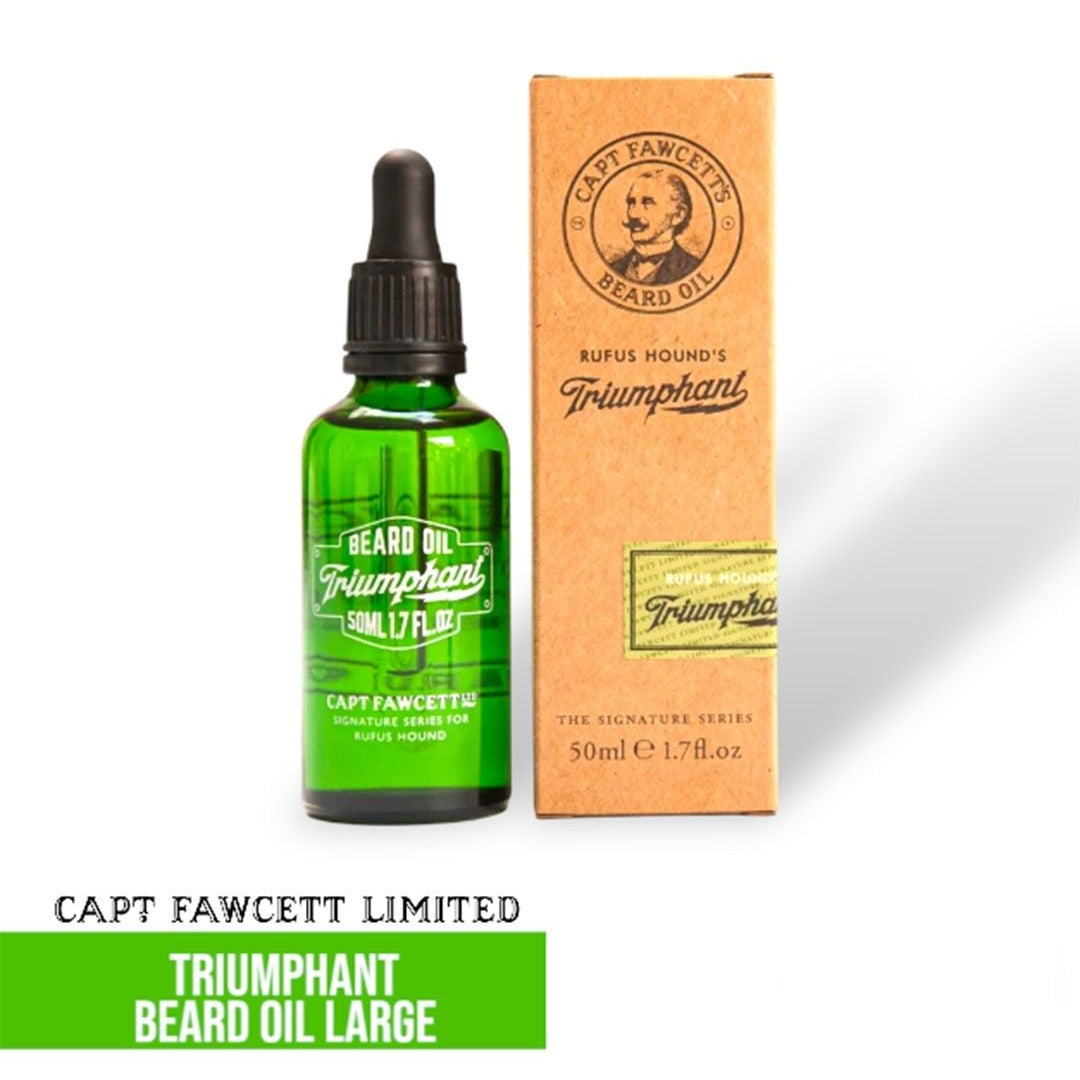 Captain Fawcett Triumphant Beard Oil Large - Lockhart's Authentic Grooming Company, LLC