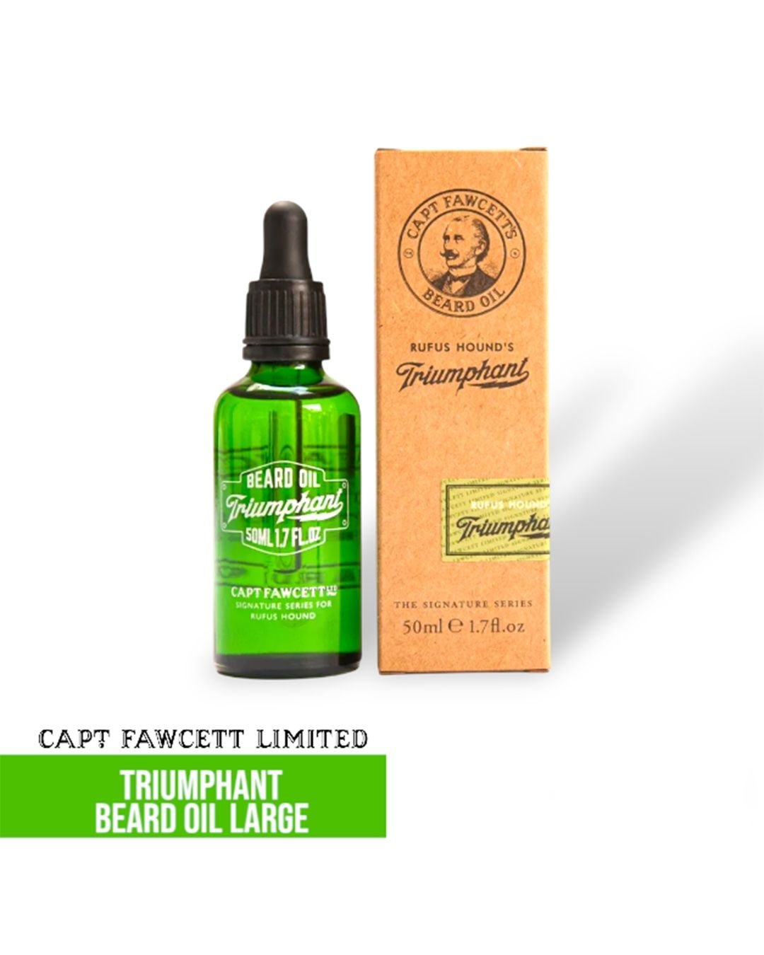 Captain Fawcett Triumphant Beard Oil Large - Lockhart's Authentic Grooming Company, LLC
