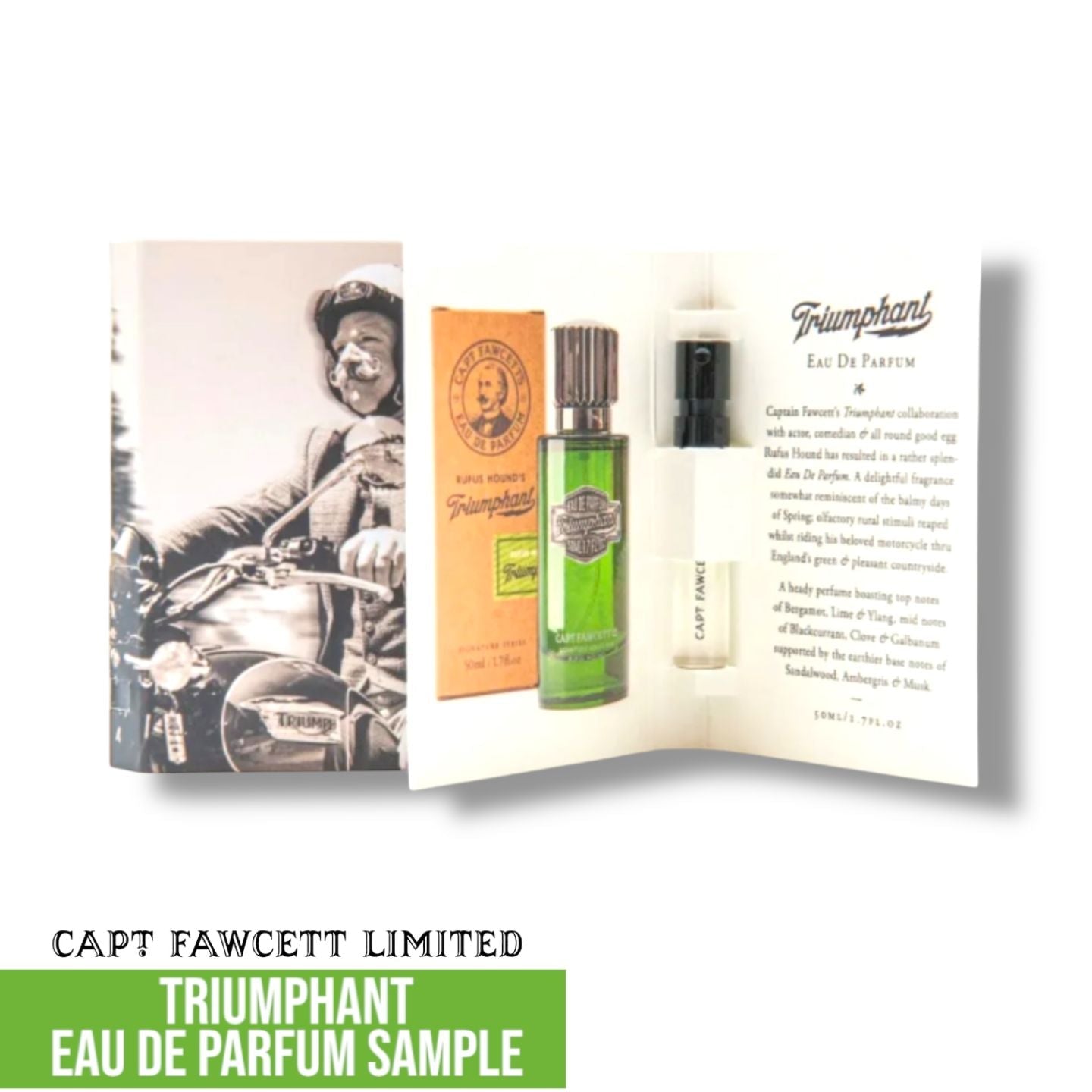 Captain Fawcett Triumphant Eau de Parfum Sample - Lockhart's Authentic Grooming Company, LLC