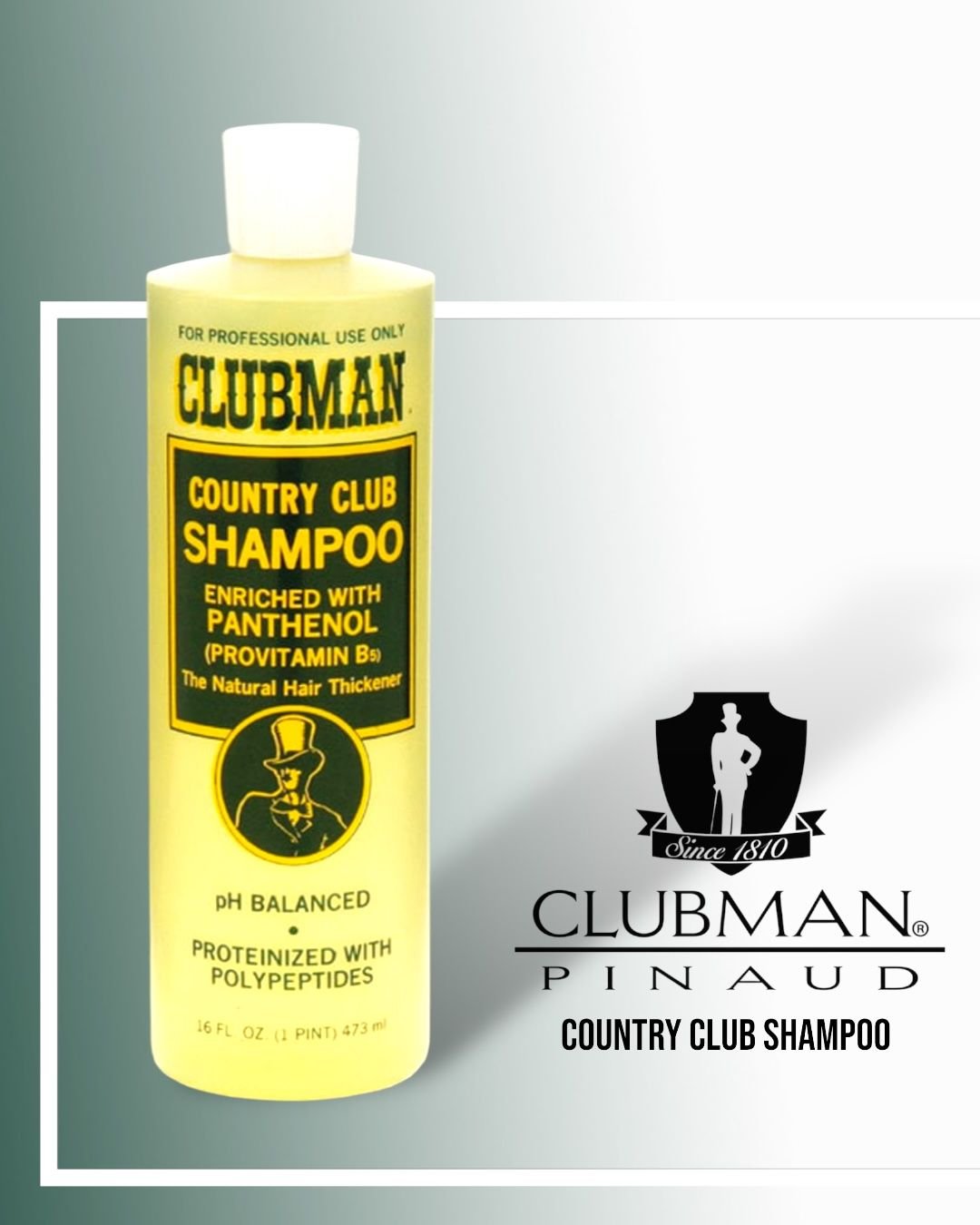 Clubman Pinaud Country Club Shampoo - Lockhart's Authentic Grooming Company, LLC