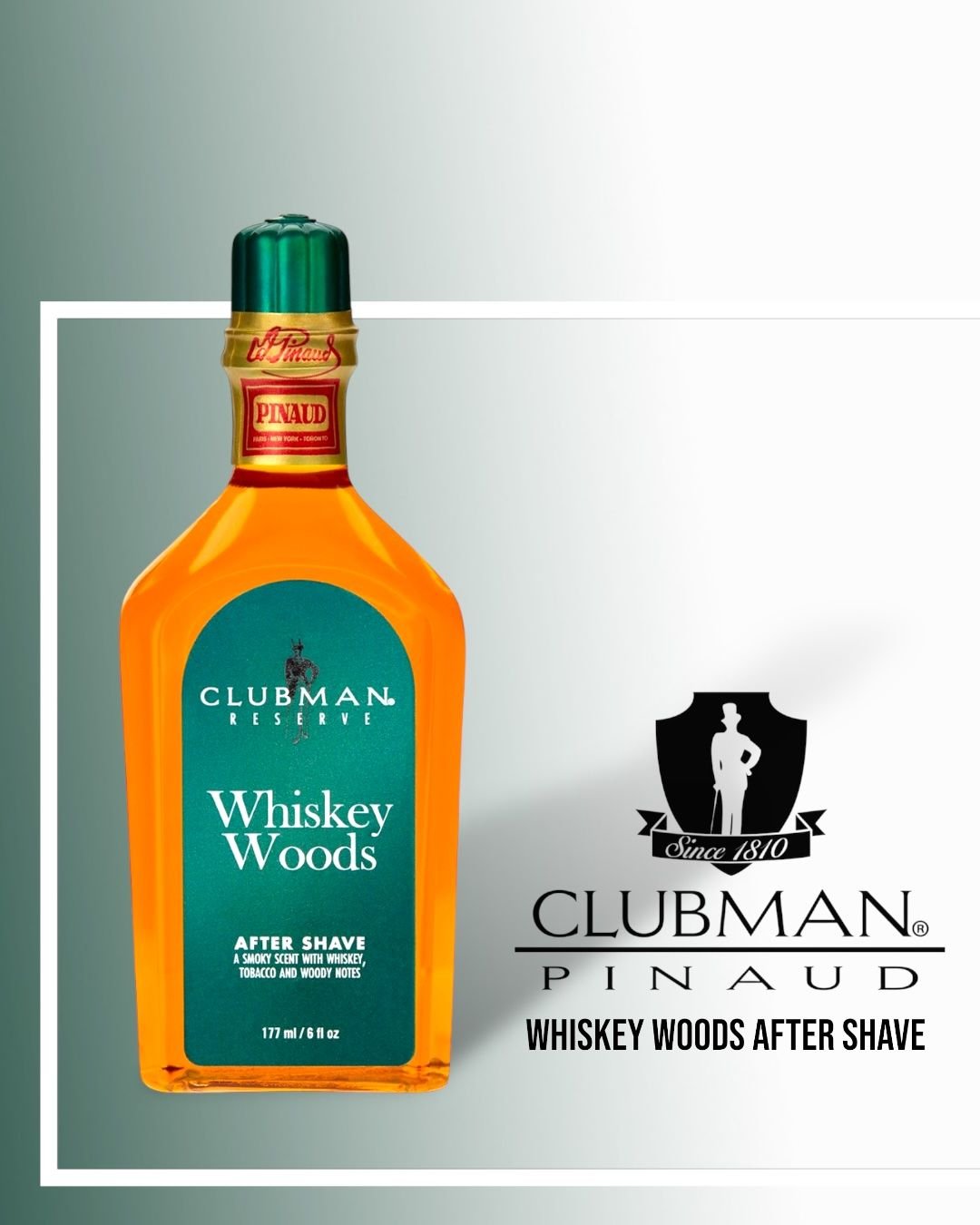 Clubman Pinaud Whiskey Woods After Shave - Lockhart's Authentic Grooming Company, LLC