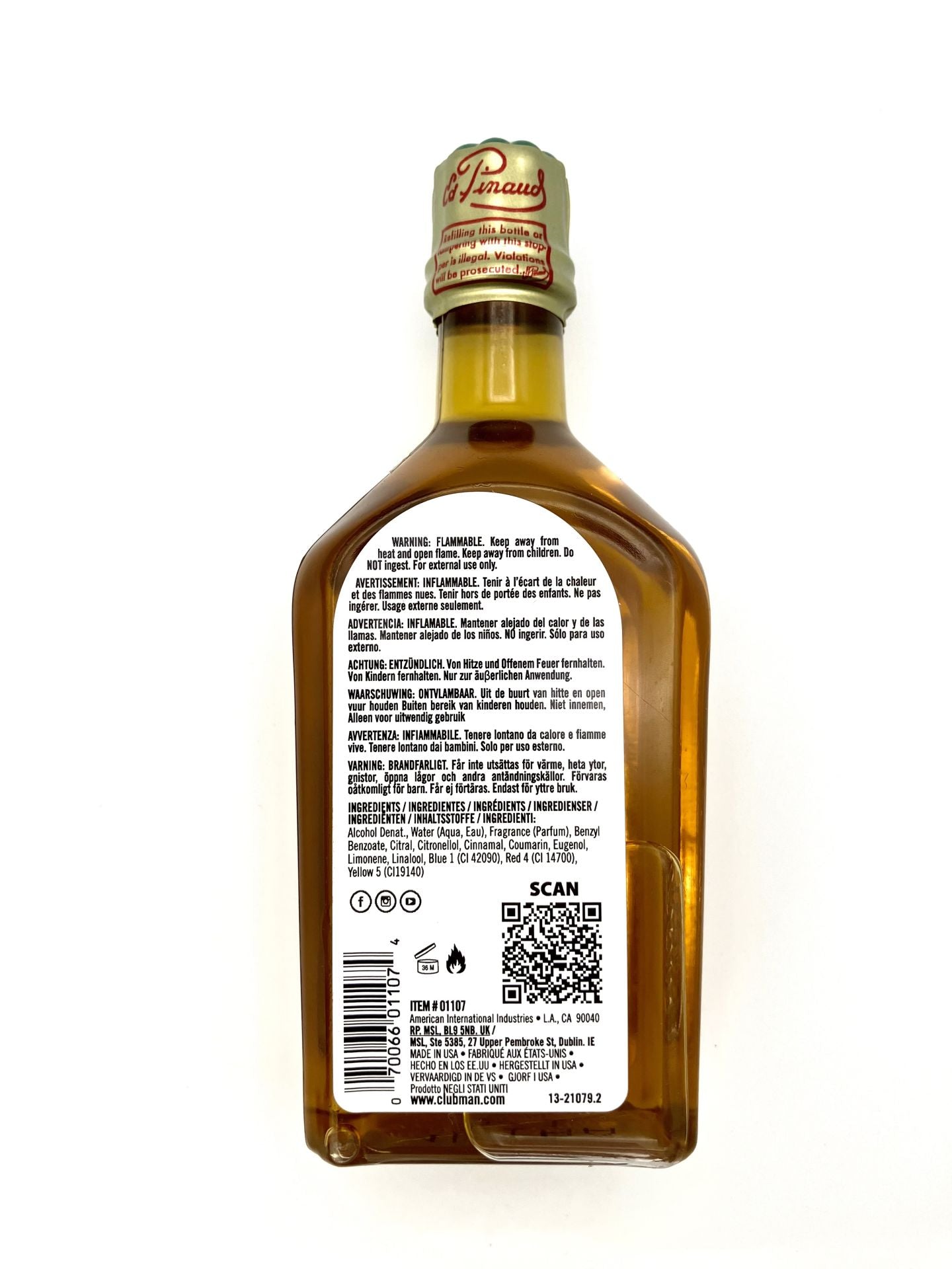 Clubman Pinaud Whiskey Woods After Shave - Lockhart's Authentic Grooming Company, LLC