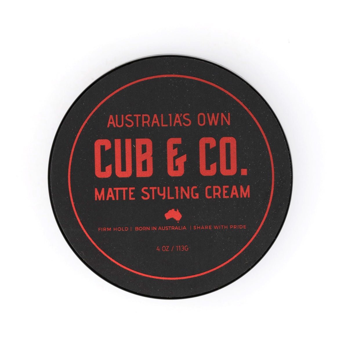 Cub & Co. Matte Styling Cream - 4 oz Jar! - Lockhart's Authentic Grooming Company, LLC