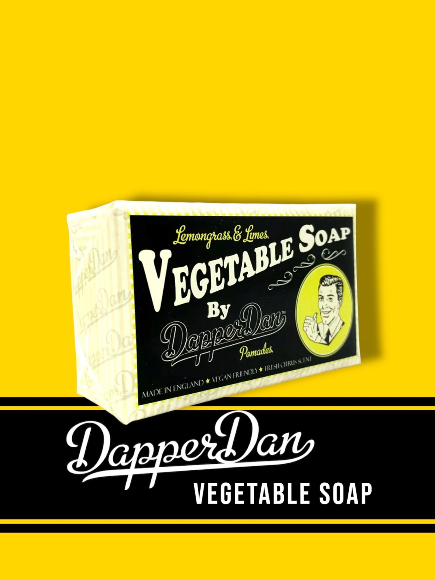 Dapper Dan Lemongrass & Lime Vegetable Soap - Lockhart's Authentic Grooming Company, LLC