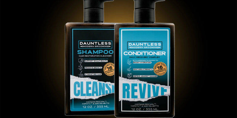 DAUNTLESS CLEANSER DUO – HAIR RESTORATION CLEANSER + DAILY RECOVERY COMPLEX - Lockhart's Authentic Grooming Company, LLC