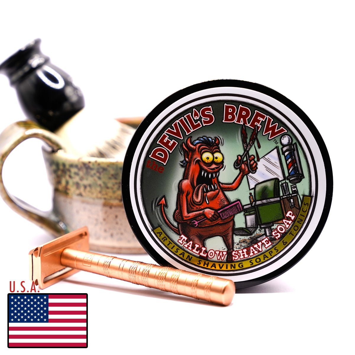 Devil's Brew Tallow Shave Soap - Lockhart's Authentic Grooming Company, LLC