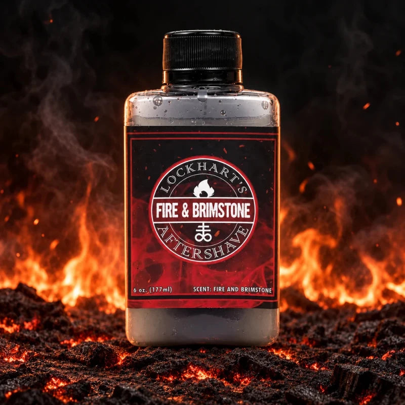 Fire and Brimstone Aftershave Splash - Lockhart's Authentic Grooming Company, LLC