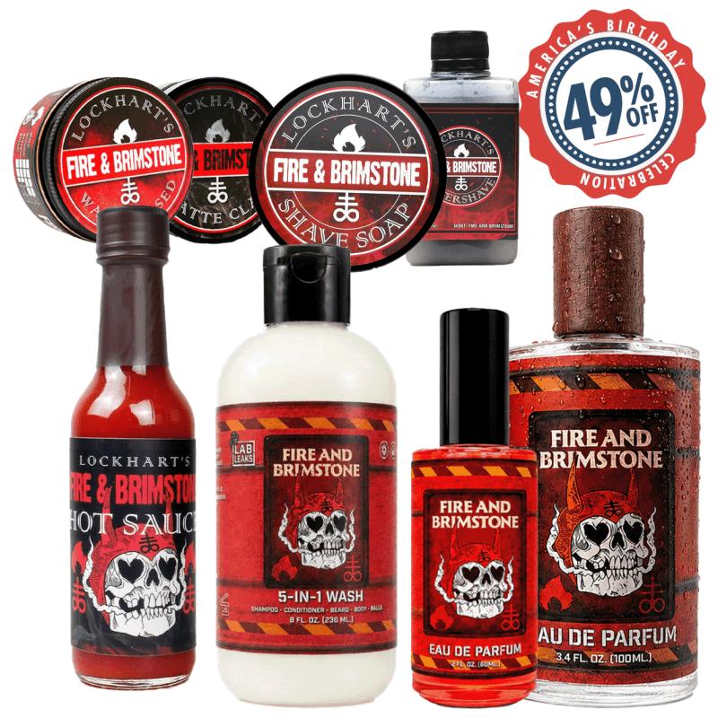 Fire and Brimstone Collection - America's Birthday Deal - Lockhart's Authentic Grooming Company, LLC