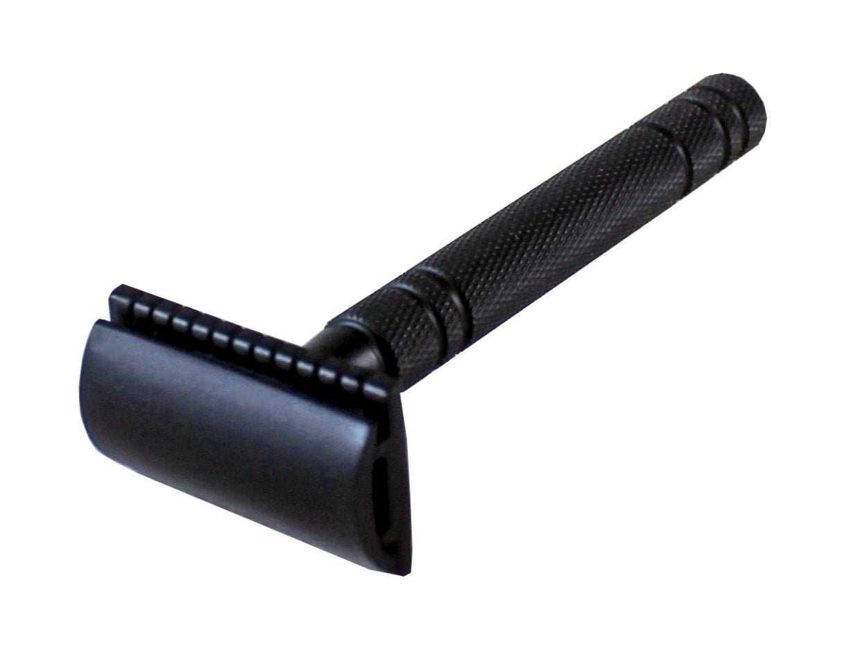 Hans Baier 3 - tlg. Rasierhobel matt - schwarz mit 10 Rasierklingen - Lockhart's Authentic Grooming Company, LLC