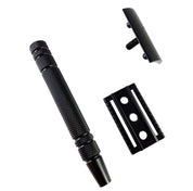 Hans Baier 3 - tlg. Rasierhobel matt - schwarz mit 10 Rasierklingen - Lockhart's Authentic Grooming Company, LLC