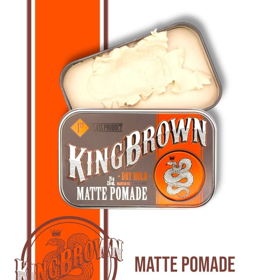 King Brown Matte Pomade - Lockhart's Authentic Grooming Company, LLC