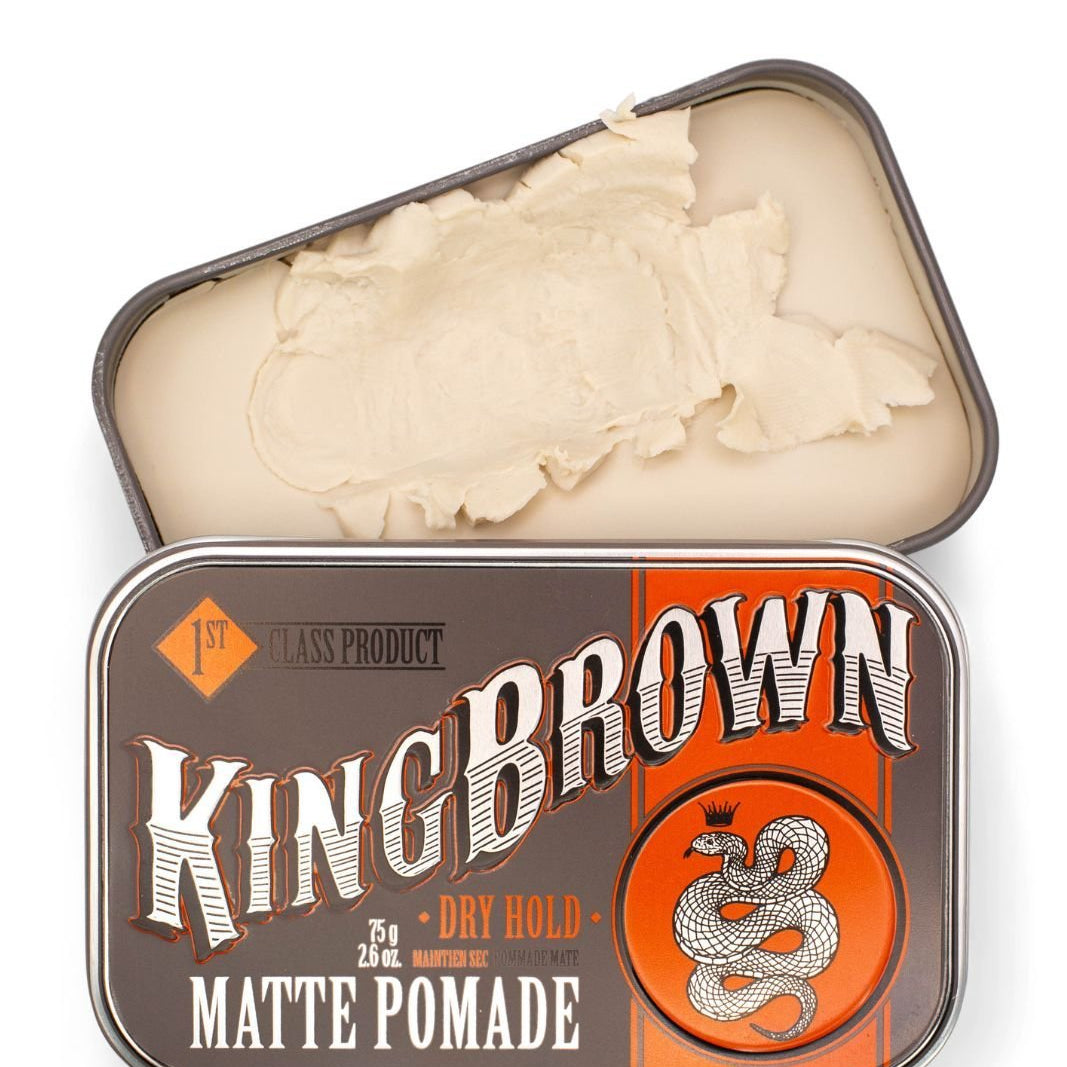 King Brown Matte Pomade - Lockhart's Authentic Grooming Company, LLC