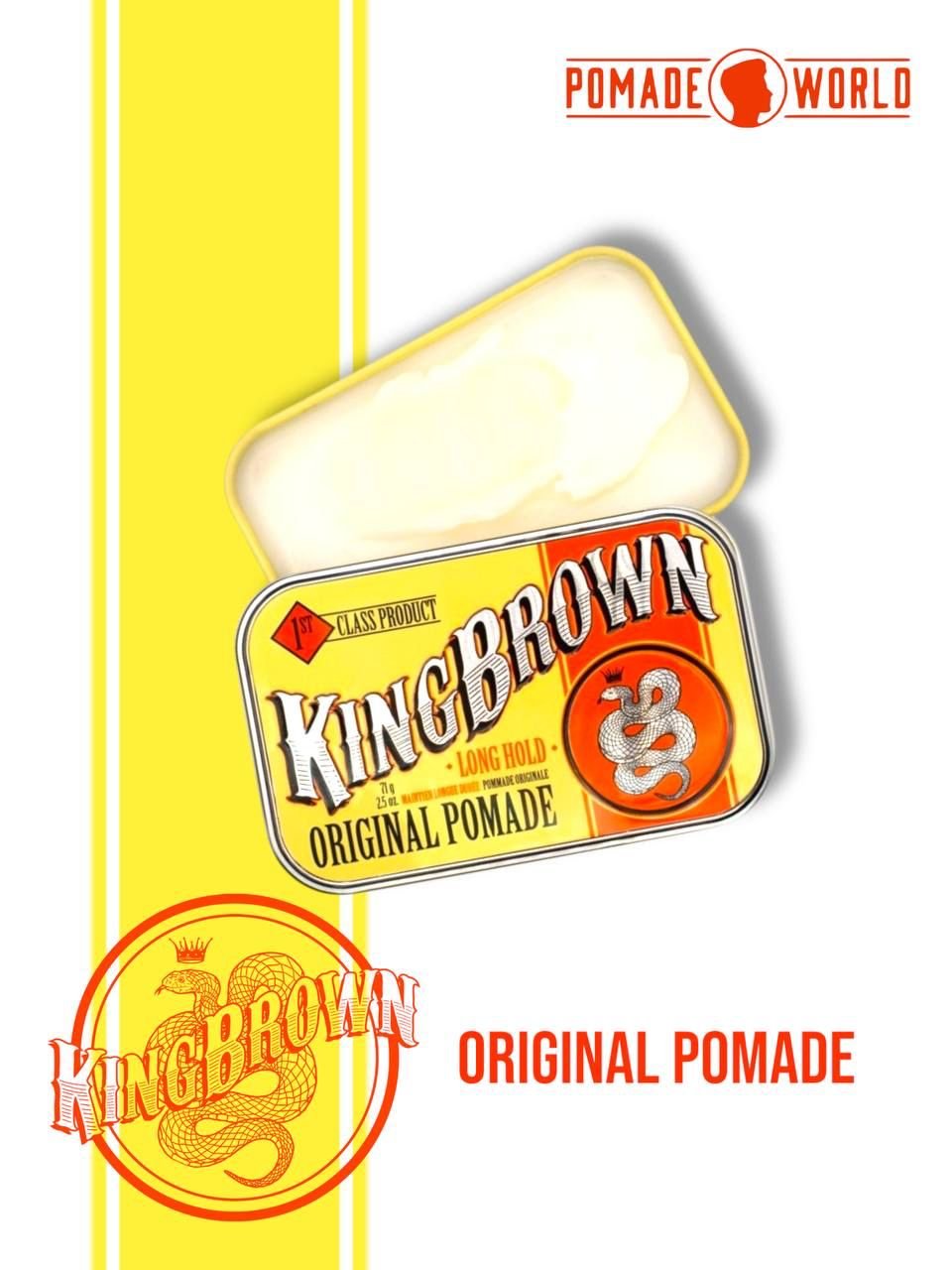King Brown Original Pomade - Lockhart's Authentic Grooming Company, LLC