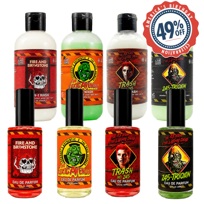Lab Leaks 2oz EDPs + Body Wash Collection - America's Birthday Deal - Lockhart's Authentic Grooming Company, LLC