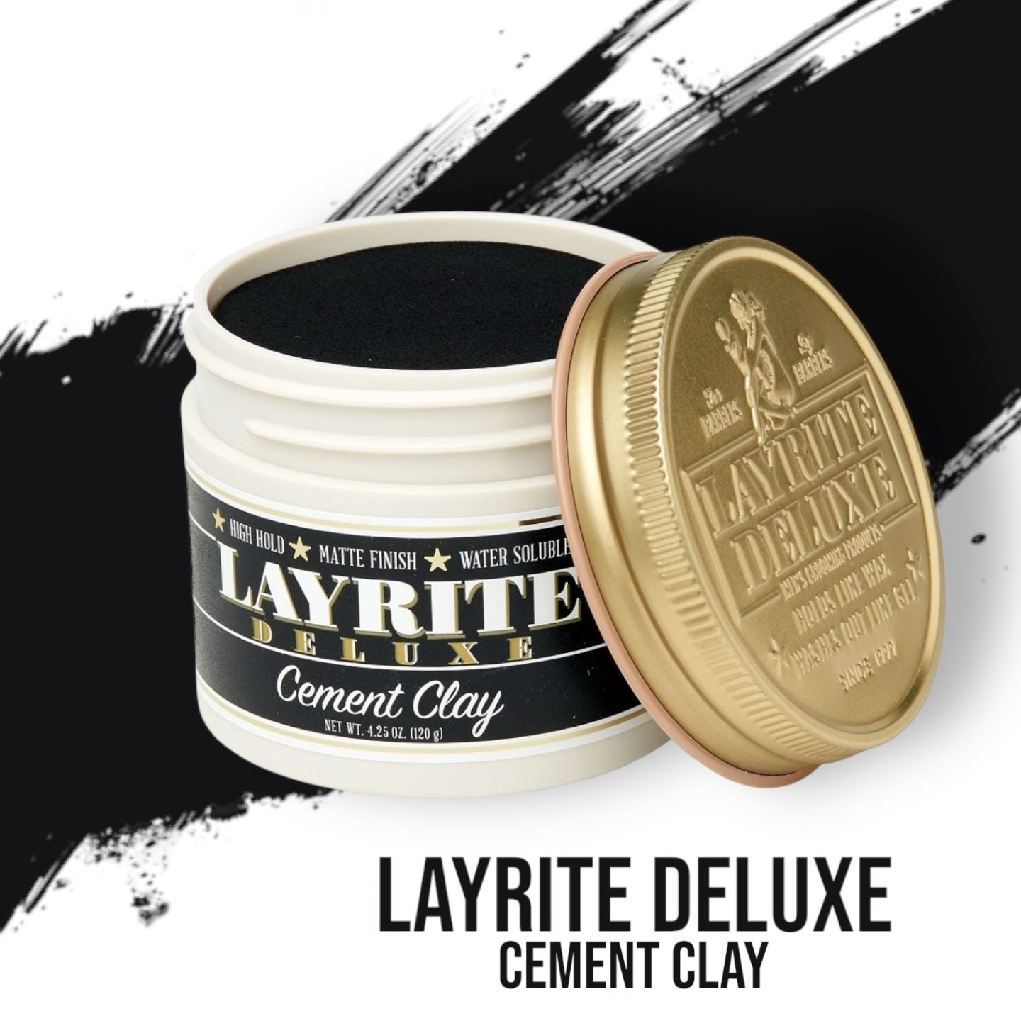 Layrite Deluxe Cement Clay - Lockhart's Authentic Grooming Company, LLC
