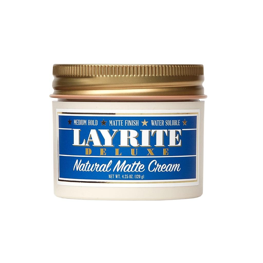 Layrite Deluxe Natural Matte Cream - Lockhart's Authentic Grooming Company, LLC