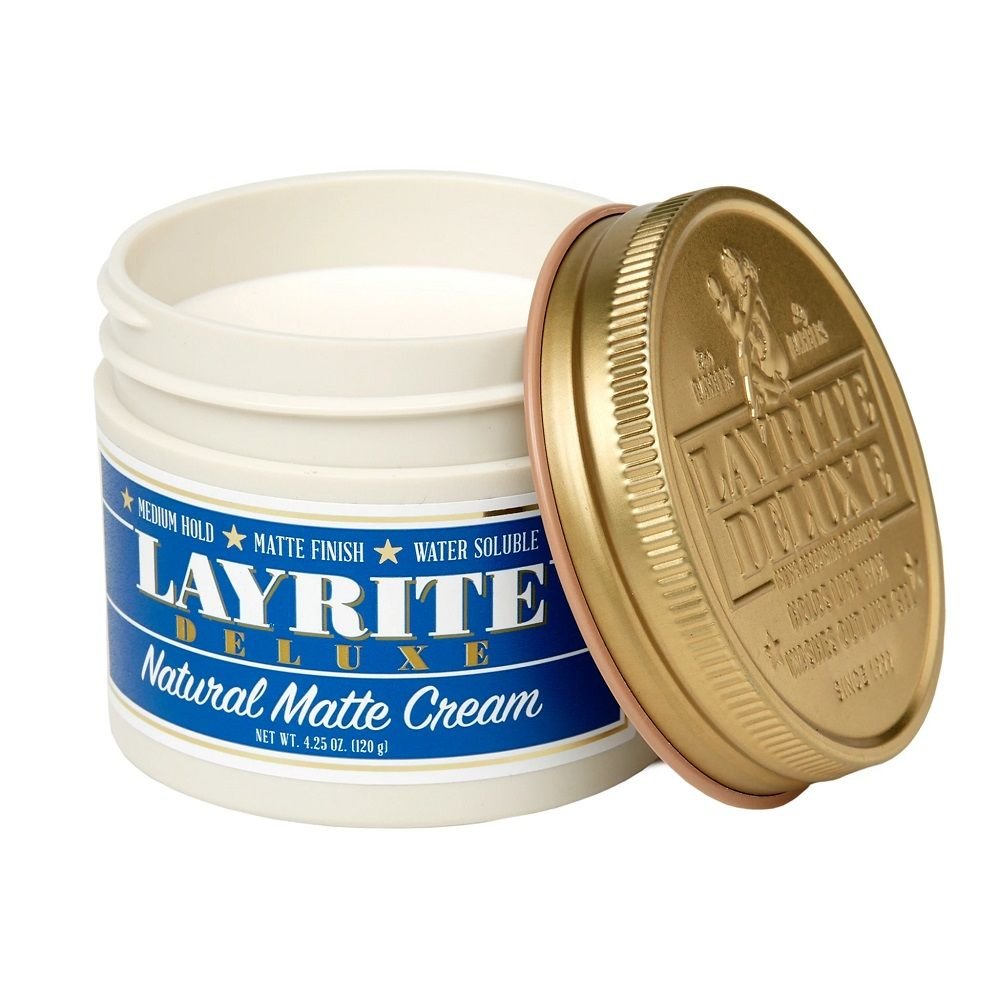 Layrite Deluxe Natural Matte Cream - Lockhart's Authentic Grooming Company, LLC