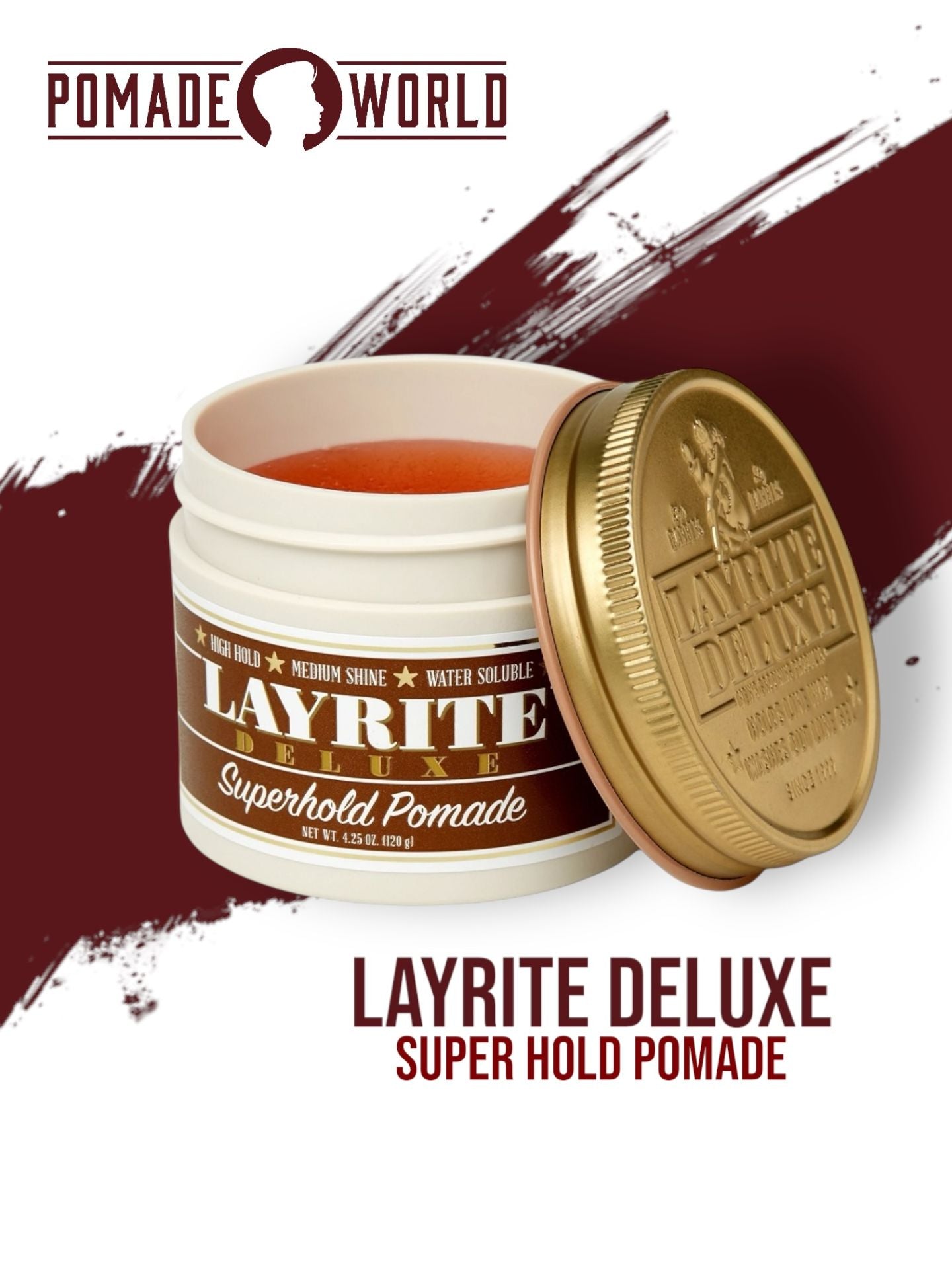 Layrite Deluxe Super Hold Pomade - Lockhart's Authentic Grooming Company, LLC
