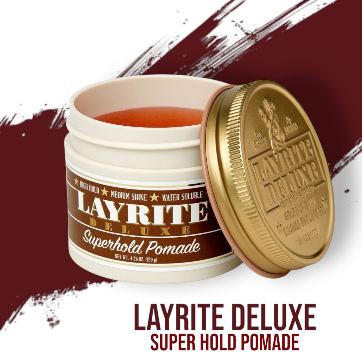 Layrite Deluxe Super Hold Pomade - Lockhart's Authentic Grooming Company, LLC