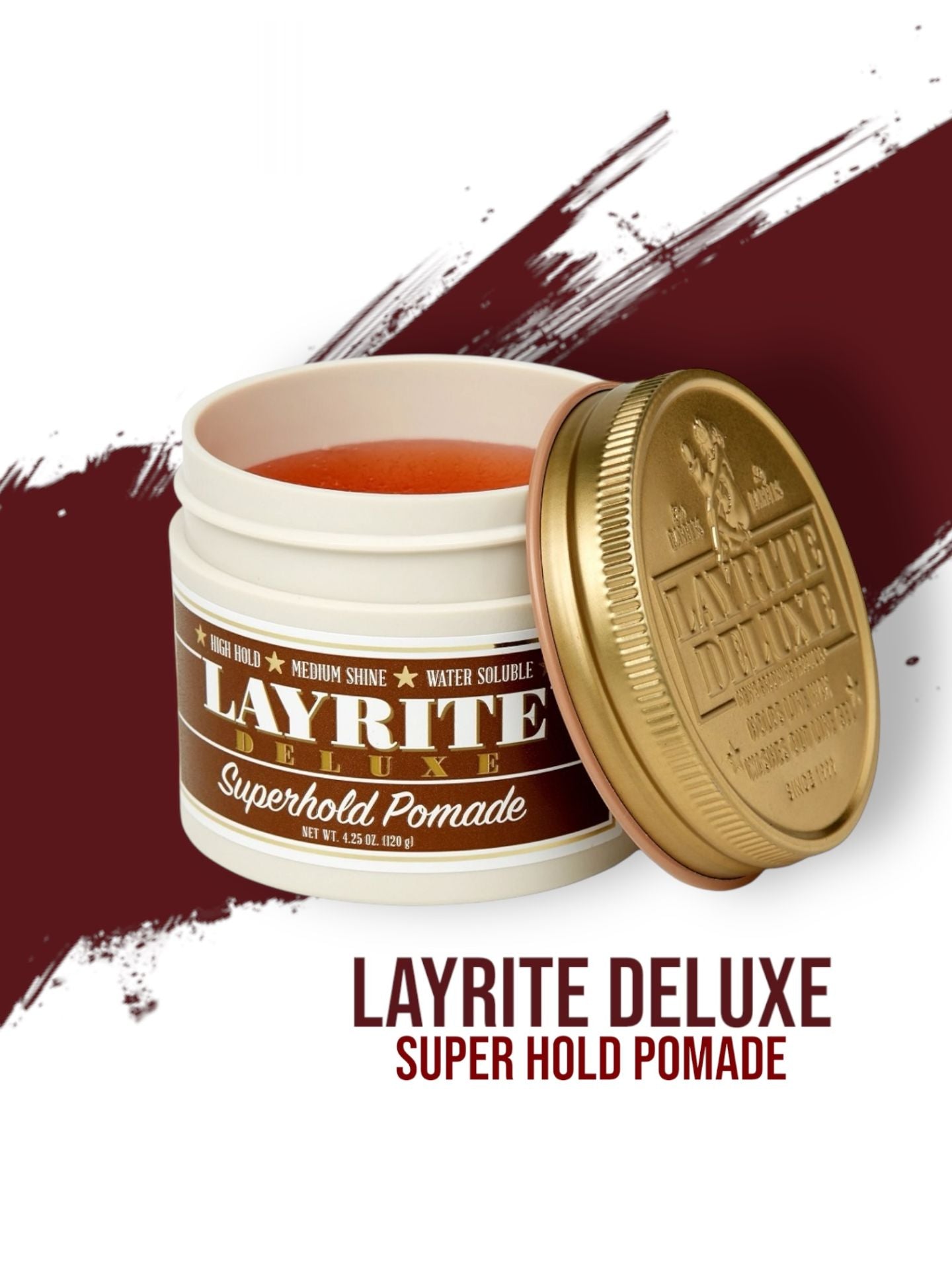 Layrite Deluxe Super Hold Pomade - Lockhart's Authentic Grooming Company, LLC