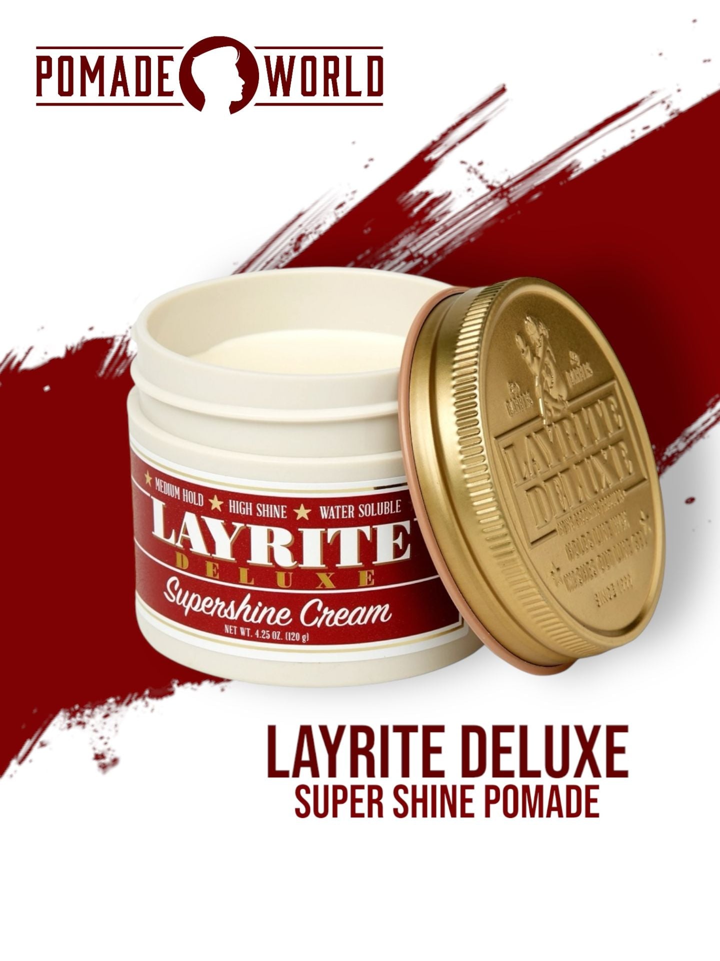 Layrite Deluxe Super Shine Pomade - Lockhart's Authentic Grooming Company, LLC