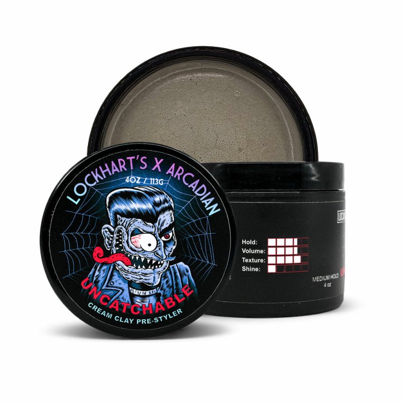 Lockhart’s Authentic × Arcadian Grooming Uncatchable Cream Clay Pre - Styler - Lockhart's Authentic Grooming Company, LLC