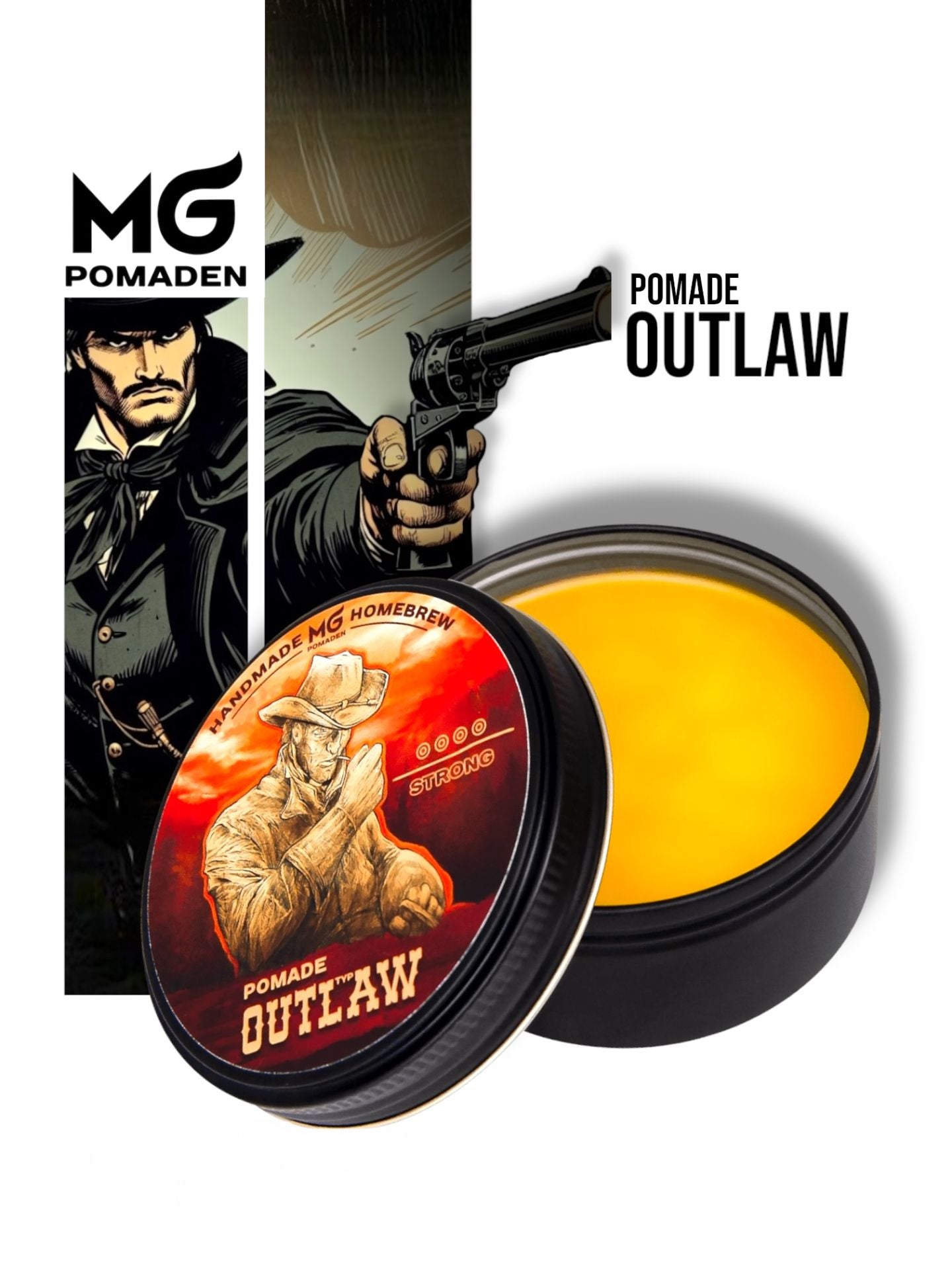 MG Pomaden Outlaw: Strong Hold - Lockhart's Authentic Grooming Company, LLC
