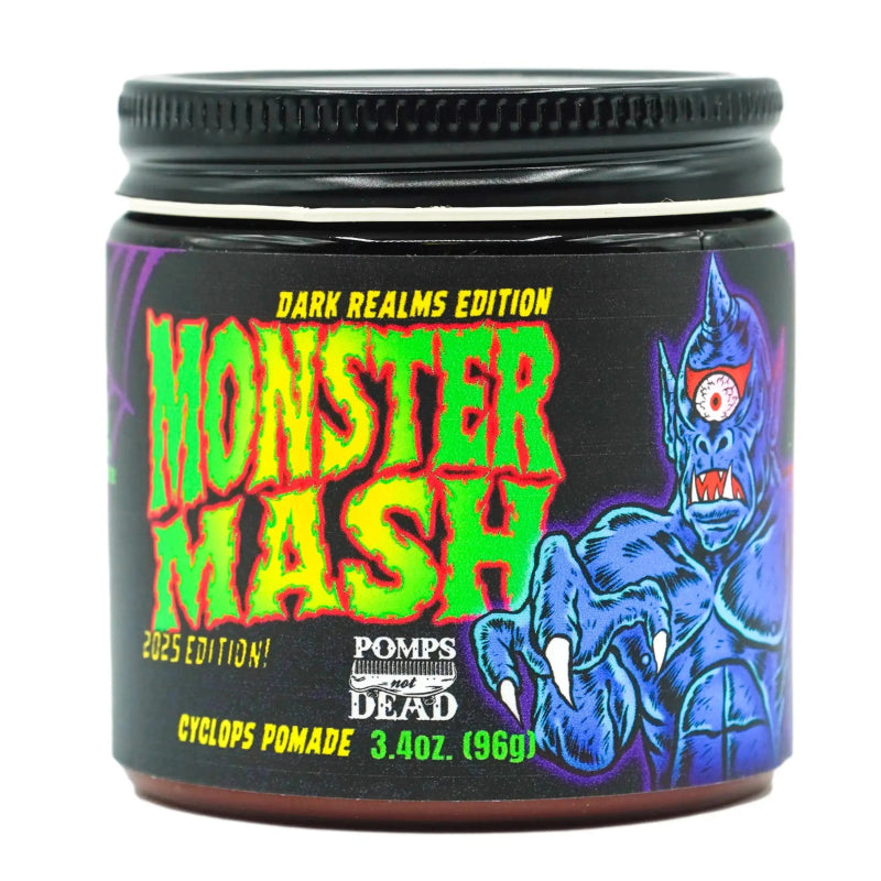 Monster Mash 2025: Pomps Not Dead - Cyclops Oil Based Pomade - Lockhart's Authentic Grooming Company, LLC