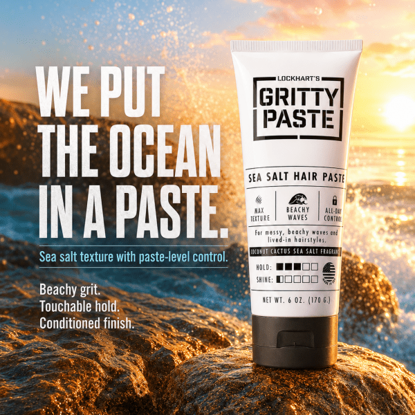 NEW! Gritty Paste - Sea Salt Texture Paste - Lockhart's Authentic Grooming Company, LLC