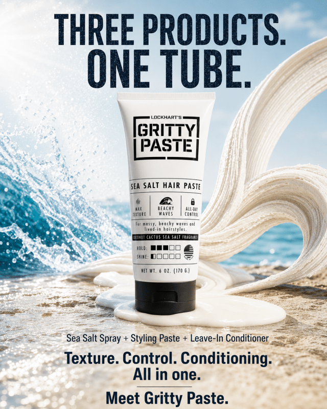 NEW! Gritty Paste - Sea Salt Texture Paste - Lockhart's Authentic Grooming Company, LLC