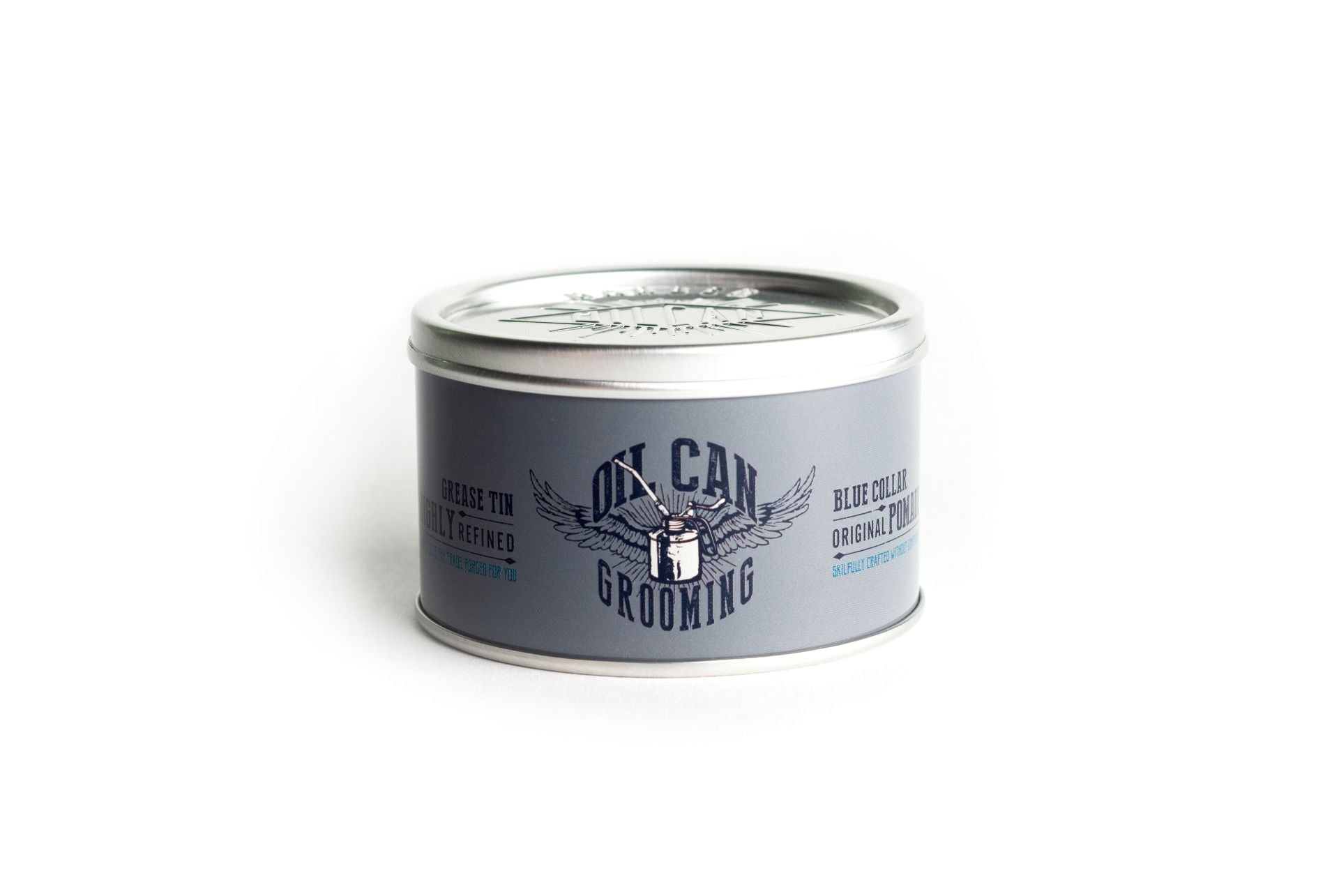 Oil Can Grooming Blue Collar Original Pomade - Lockhart's Authentic Grooming Company, LLC