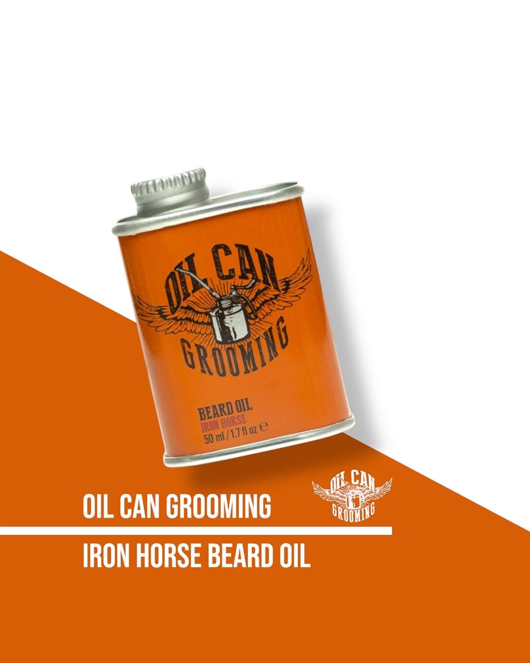 Oil Can Grooming Iron Horse Beard Oil - Lockhart's Authentic Grooming Company, LLC