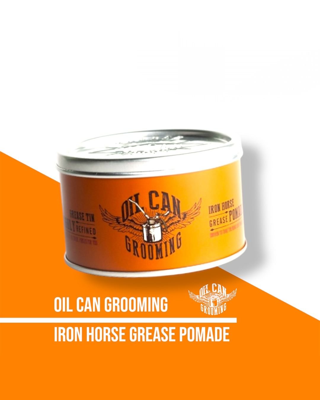 Oil Can Grooming Iron Horse Grease Pomade - Lockhart's Authentic Grooming Company, LLC