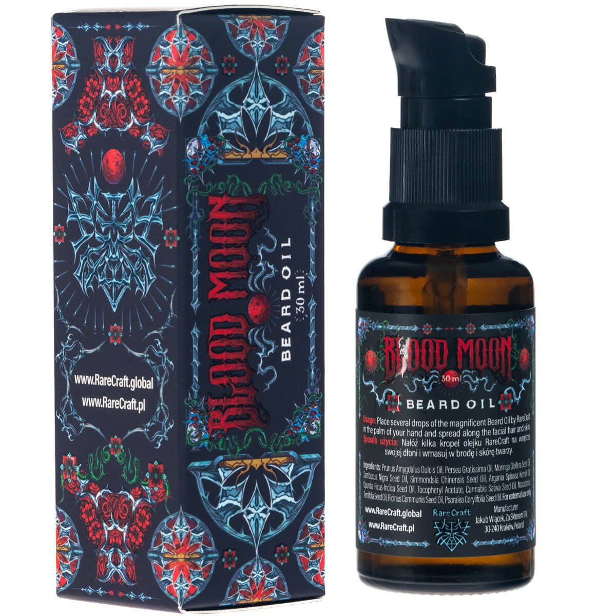 RareCraft Beard Oil Blood Moon - Lockhart's Authentic Grooming Company, LLC