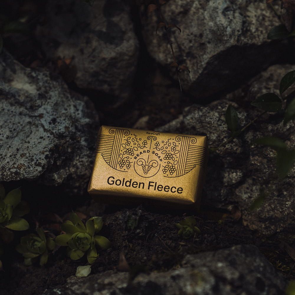 RareCraft Beard Soap Golden Fleece - Lockhart's Authentic Grooming Company, LLC