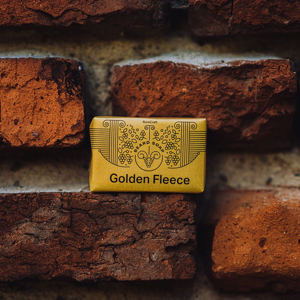 RareCraft Beard Soap Golden Fleece - Lockhart's Authentic Grooming Company, LLC