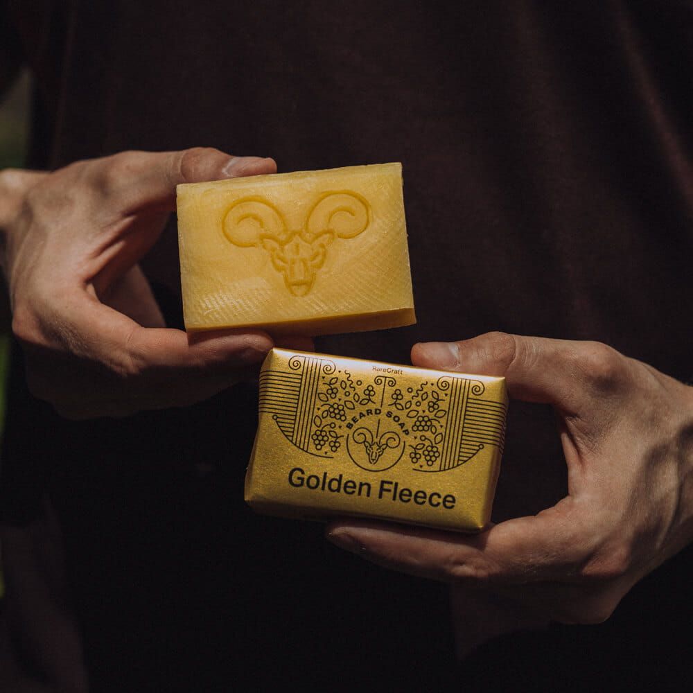 RareCraft Beard Soap Golden Fleece - Lockhart's Authentic Grooming Company, LLC
